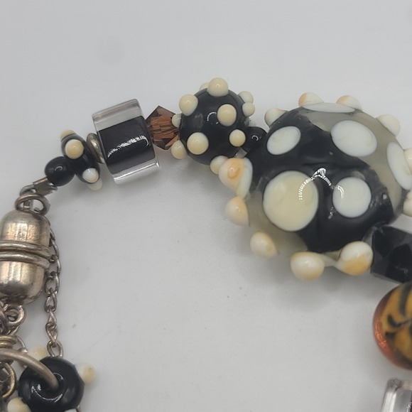 Lamp Work Beaded Ladies Watch Watch This NEEDS BATTERY - Picture 3 of 9